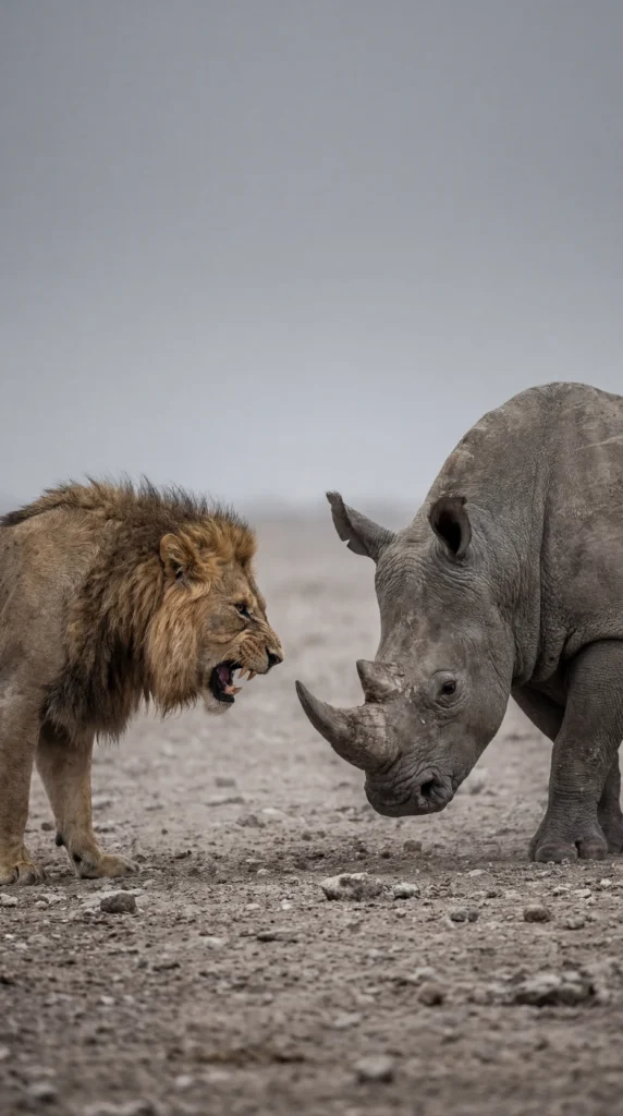 White and Black Rhinoceros: Armored Tanks