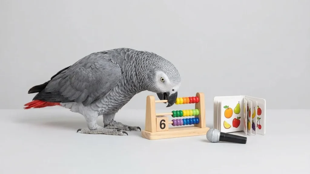 The Chatty African Grey Parrot